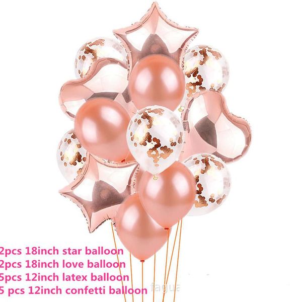 

14pcs 12inch металлические цвета латексные шары конфетти воздушные шары надувные бал для день рождения свадьба на воздушном шаре поставки jl