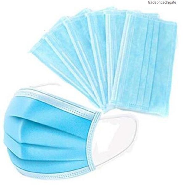 

fabric anti pollution usa disposable 3 layers non-woven dust mouth mask facial cover masks