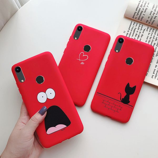 

for silicone soft tpu cute painted back phone case cover on huawei honor 8a jat-lx1 8 a honor8a cases