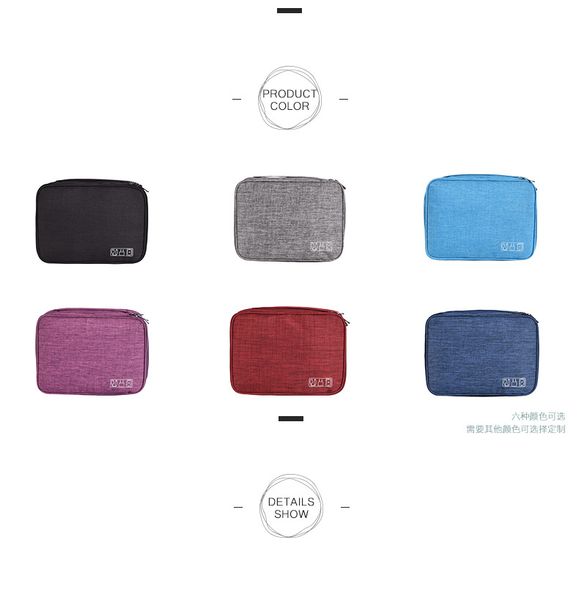 

three-layer data cable storage package digital package multi-functional travel portable storage pack