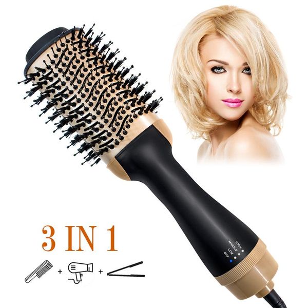 

one step hair volumizer dryer hair straightener professional dryer air brush blow comb curler brush styler