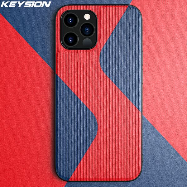 

модели vipkeysion сращивание кожа pu чехол для телефона мини пара задняя крышка для iphone 12 11 pro max