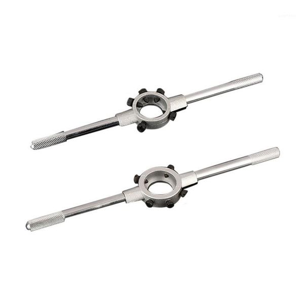 

new metal workpiece thread maker holder dies threading tool 1/2"/3/4" diameter adjustable die handle round die stock wrenchs1