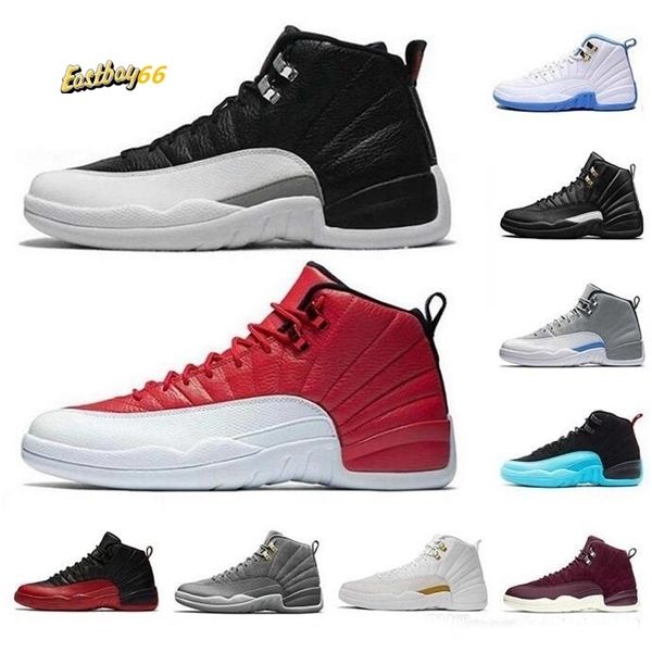 

лучшие высокого качества новые 12 премиум deep royal blue suede 12s черные ботинки нейлон баскетбол мужчины спортивная обувь кроссовки сапог