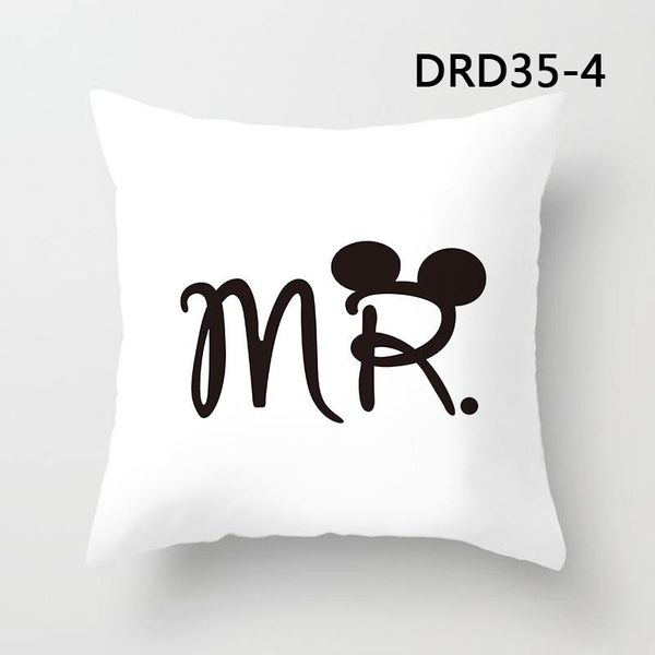 

декоративные наволочки свадьба домашний диван-кровать подушка крышка полиэстер персикскин mr и mrs love print pittowscale party starts bbyxx