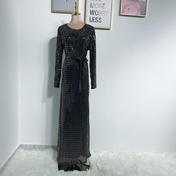 

2021 new muya sequins maxi beading cardigan feminine kimono long jubah robes oriente median ramadan eid arab h57e, White;black