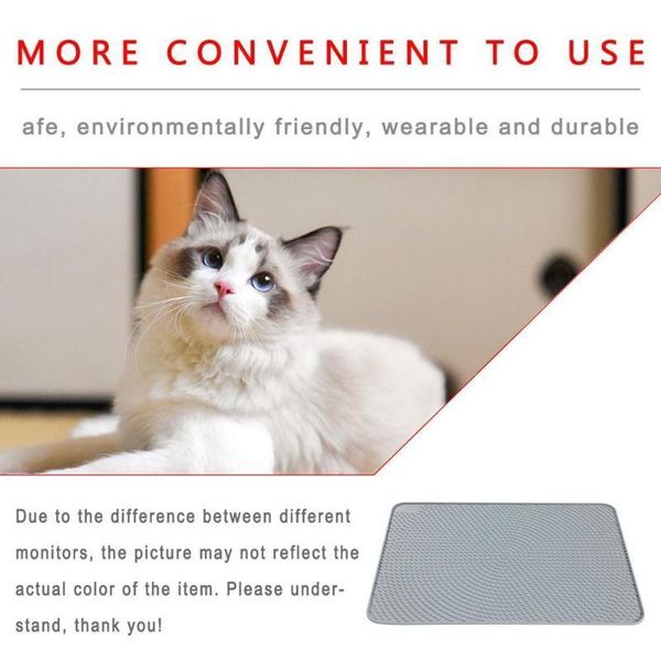 

color waterproof pet cat litter mat 37.7*53.3cm waterproof non-slip for cats pets litter mat cat bed pads maintain house clean1