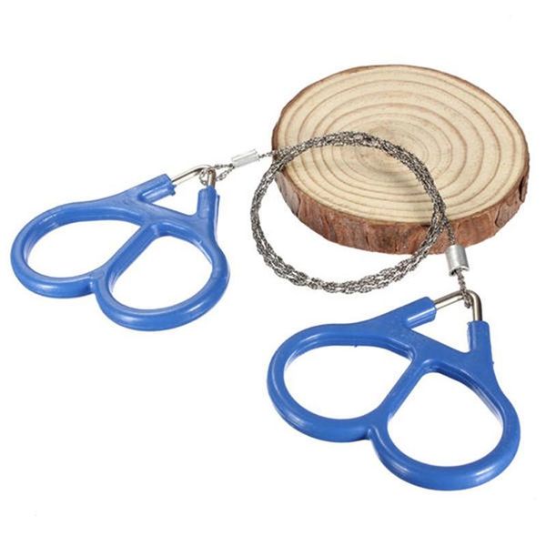

emergency survival gear outdoor plastic steel wire saw ring scroll travel camping hiking climbing survival tool