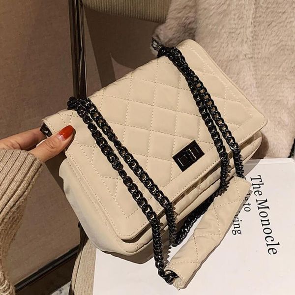 

lattice square crossbody bag 2021 fashion new quality pu leather women's designer handbag high capacity shoulder messenger bag