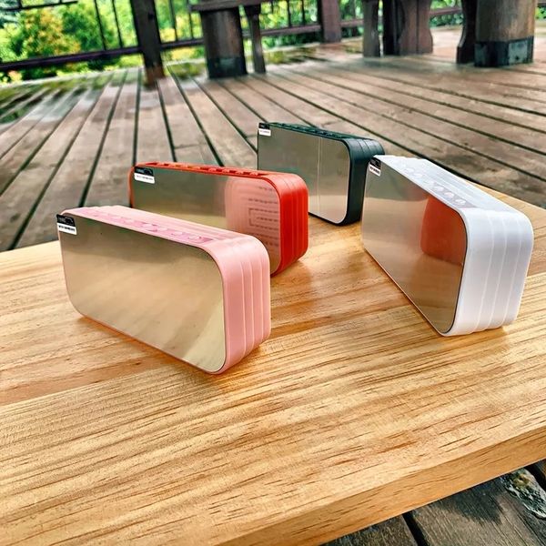 

ajin's independent and practical small object display screen bluetooth multi-function usb speaker mirror alarm clock stereo sound effec