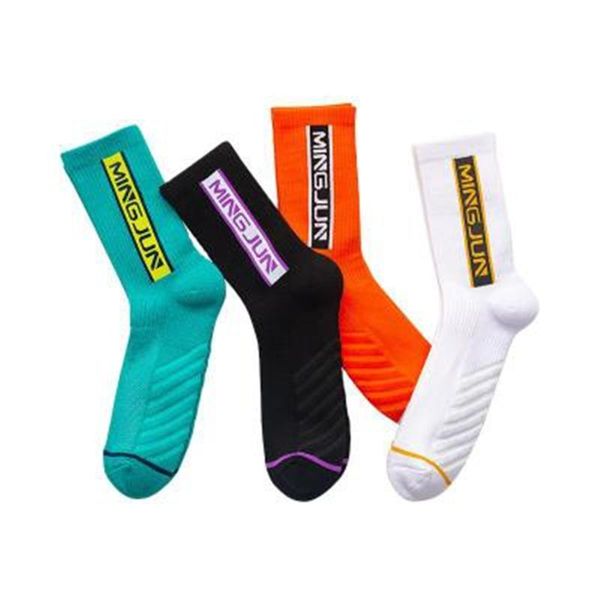 

мужчины велоспорт носок дышащая мягкая шаблон тренировки бег носки для баскетбола футбол защиты ног женщины спорт sockings, Black