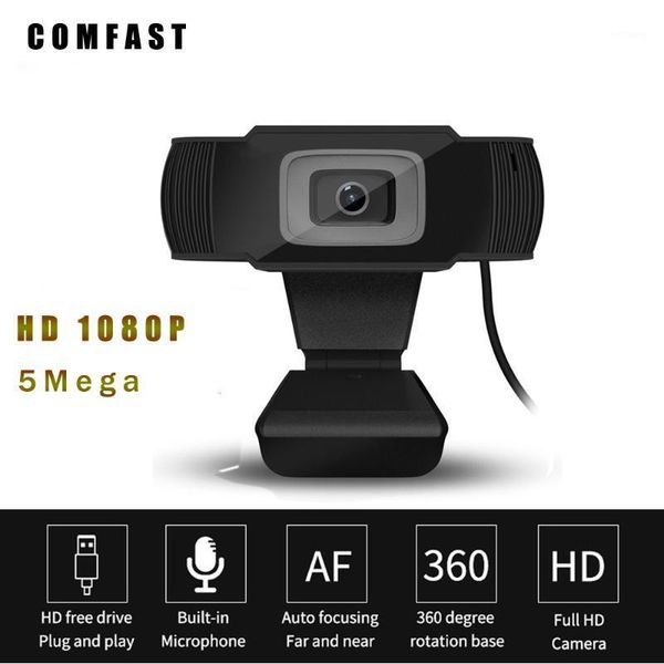 

webcams webcam 1080p 5mp 60fps dropcam comfast auto focus usb camera full hd camara web para pc lapordenadores1