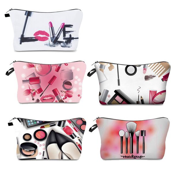 

printing cosmetic bag women fashion makeup bag ladies toiletry bags female travel organizer makeup bags