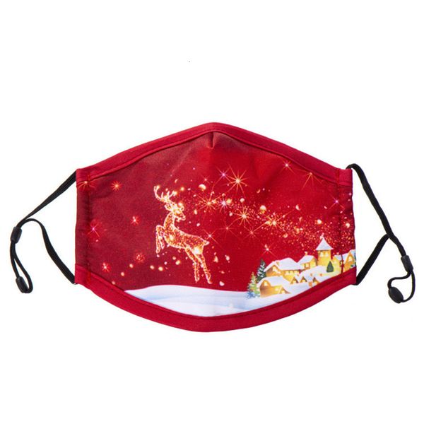

factory price designer christmas face mask kids camo dust and haze cartoon print mouth masks black red children's santa