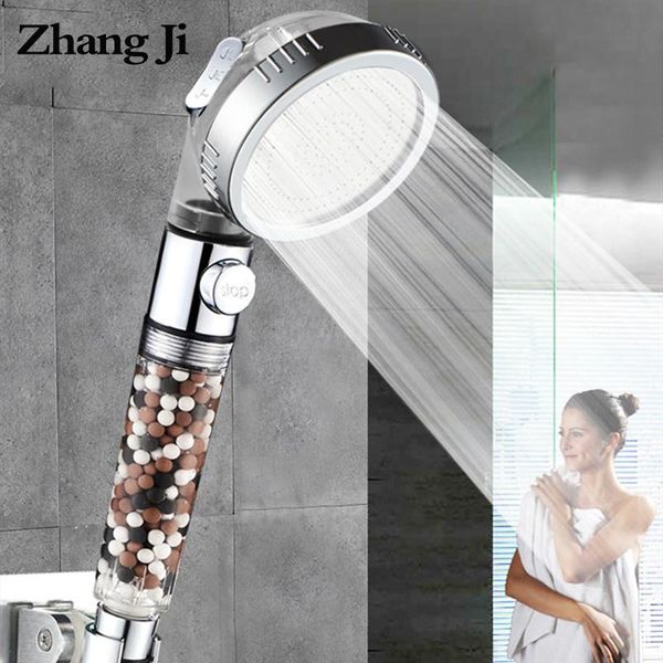 

3 function bath saving spa pressure zhangji button shower head high anion bathroom water filter switch on off with bbyomr lipper