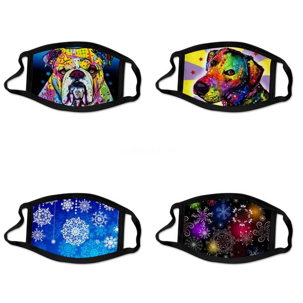 

1pcs face masks dustproof mouth anti safety masks men womendesigner printed face mask mas ##244, Black