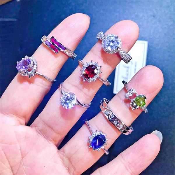

colorful discount s925 rhinestone silver good rings quality mixed different styles with stamped fashion wedding jewelry