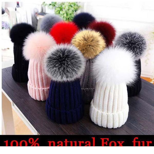 

2020 new natural fur pom pom hat fashion winter hat for girl women warm jllmqq