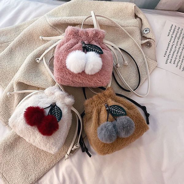 

hbp newcute small bag women's bag new year autumn and winter new fashion foreign style korean hairy personality plush one shoulder mess