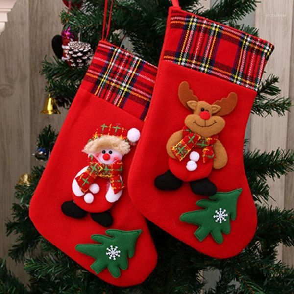 

christmas decorations 2021 santa claus year gifts snowman socks gift fashion1