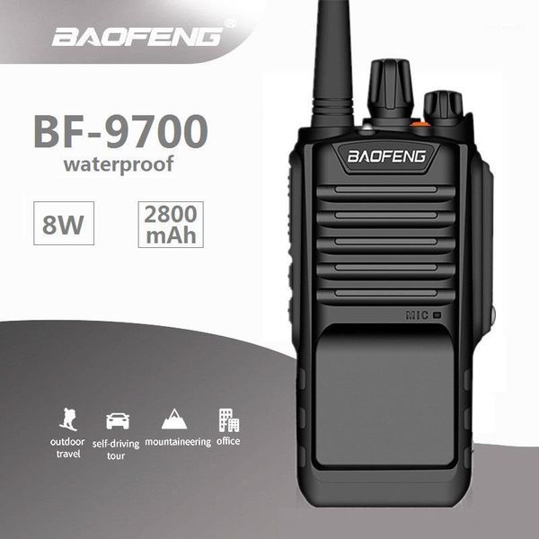 

walkie talkie 8w baofeng bf-9700 waterproof long range uhf 2800mah ham cb radio hf transceiver station comunicador 97001