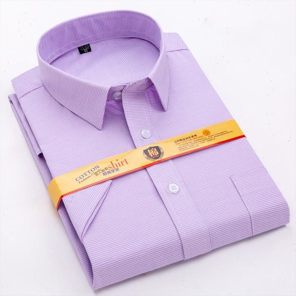 

2021 summer men short sleeved solid twill male shirts formal business white mens slim fit short sleeve stylish solid colot, White;black