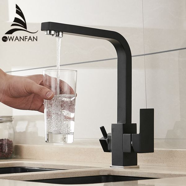 Wasserfilter Wasserhähne Wasserhähne Messing Mixer Trinken Reinigen Wasserhahn Waschbecken Wasserhahn Kran Für Küche WF-0179 T200710