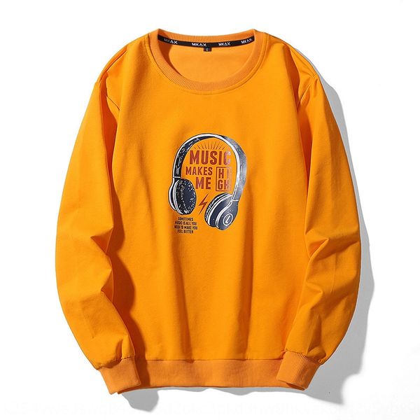 

t-neck sweater men's spring and autumn korean fashion student pulloversweater pullover loose casual fashion brand men's bottom pul, Black