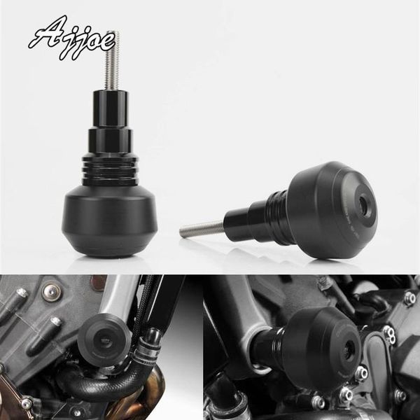 

motorcycle cnc aluminum frame slider anti crash caps engine protection fairing guard for mt 09 mt09 2014-2020 easy1