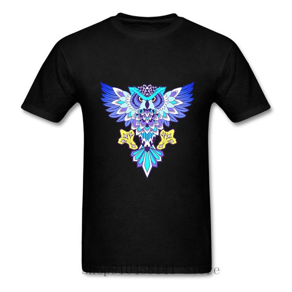 

fashion short sleeve artsy owl printed man cool funny male men casual mens 3xl sport hooded sweatshirt hoodie t shirt