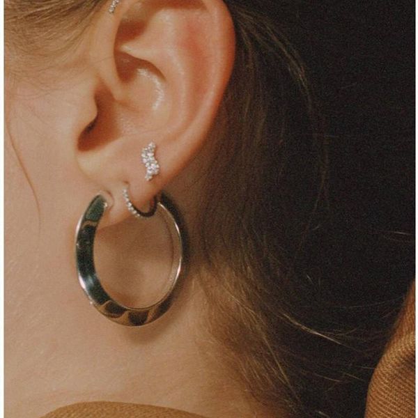 

yellow gold plated hoops earrings for girls women for party wedding nice gift for girls women, Golden;silver
