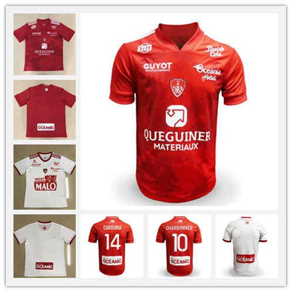 

20 21 maillot de foot brest stade 29 soccer jerseys home away 2019 2020 diallo charbonnier lasne 2020 faussurier grandsir brestois shirt, Black;yellow