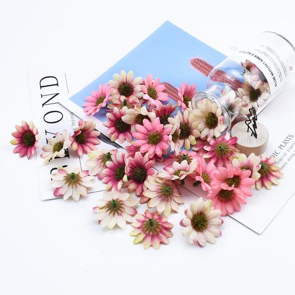 

30/50/100 pieces sunflower stamen decorative flower wall diy gifts christmas garland wedding home decor artificial flowers