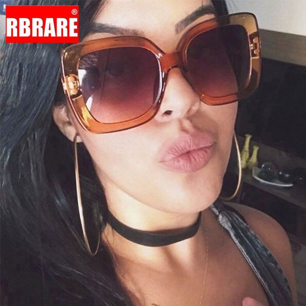 

fashion oversized sunglasses women luxury transparent gradient sun glasses big frame vintage eyewear square glasses for lady, White;black