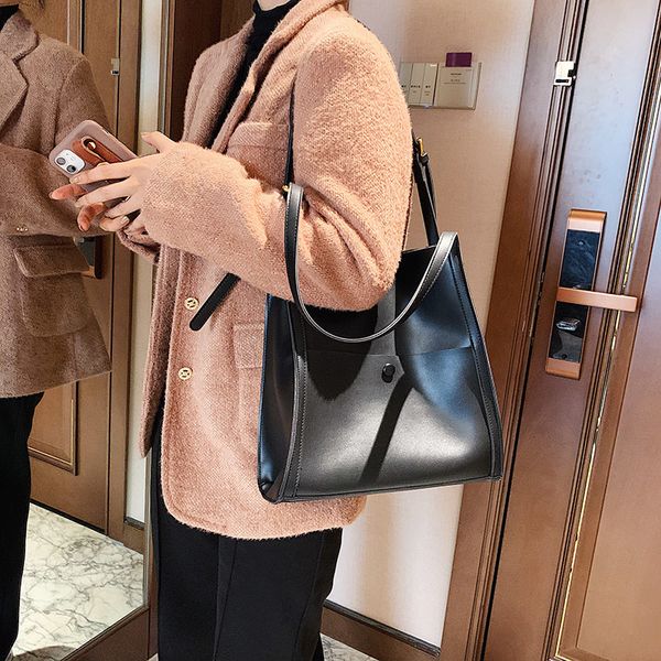 

hbp composite bag design pu leather womens crossbody bag 2020 winter women's handbags and purses lux solid color shoulder bag