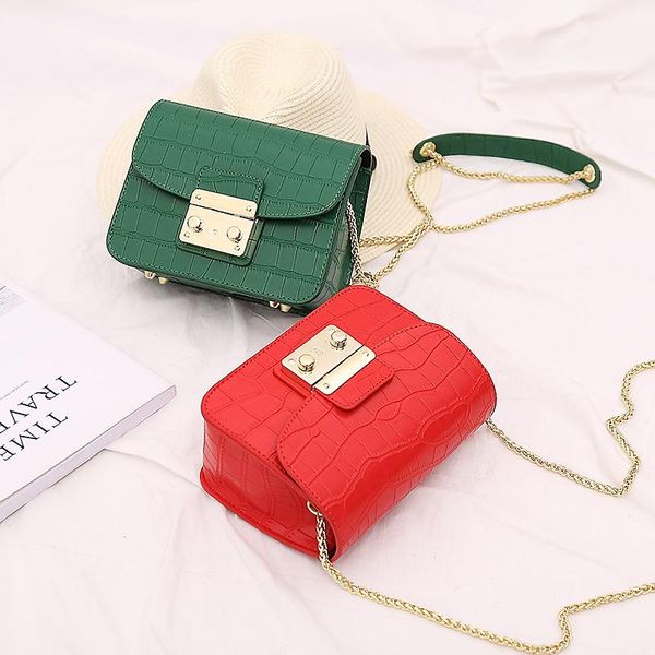 

bag women 2020 new small square bag alligator design fashion small single shoulder straddle women's