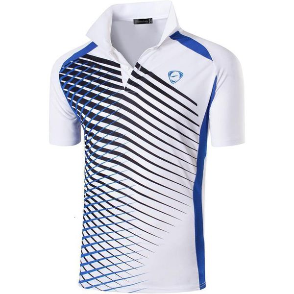 

jeansian men's sport tee polo shirts polos poloshirts golf tennis badminton dry fit short sleeve lsl243 white2, White;black