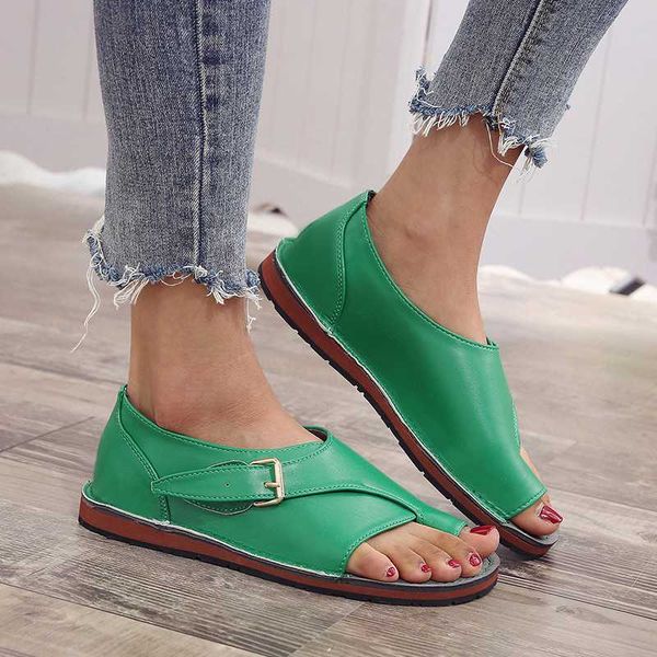 

2021 summer simple design open toe sandals shoes women home outside sandals, Black