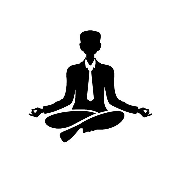

15.4*13.2 aerobic exercise yoga meditation car sticker vinyl silhouette c16-1951