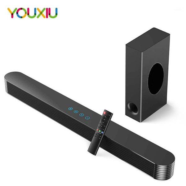 

youxiu 120w home tv theater soundbar wireless bluetooth speakers stereo column surround sound bar subwoofers with remote control1