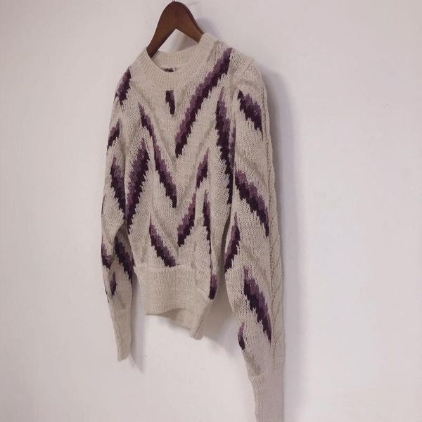 

women new knitted sweater o-neck simple geometric stripes pattern knitwear female 2020 fashion pullover for autumn winter, White;black