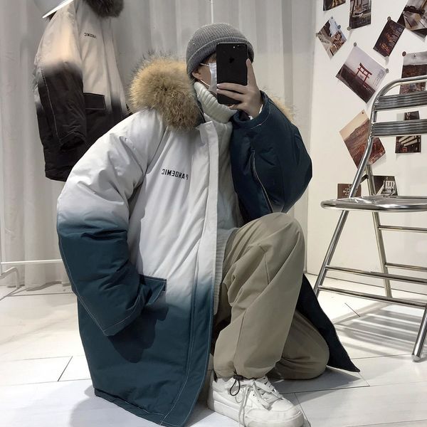 

2021 cotton man-quilted clothes -autumn-winter new colour-changing cotton-quilted clothing male youth x4kq, Black