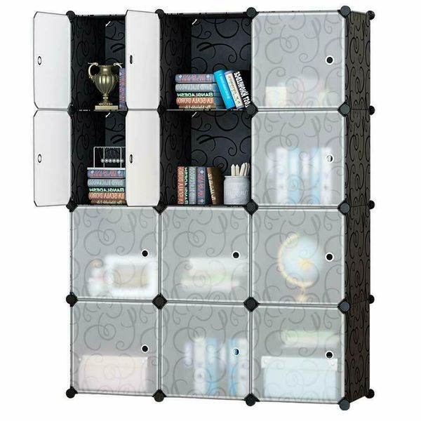 

12 куб портативный шкаф хранения организатор одежды шкаф для одежды шкаф с дверями