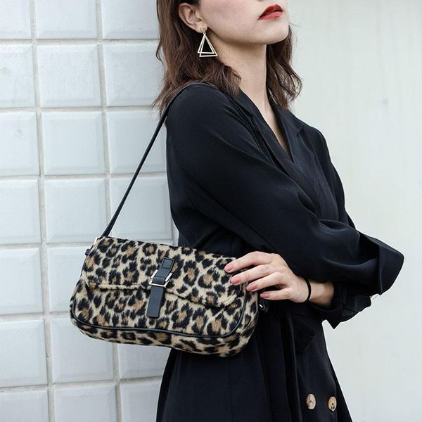 

fashion brand female women bag small shoulder crossbody bag new leopard handbag korean style underarm bolsa feminina