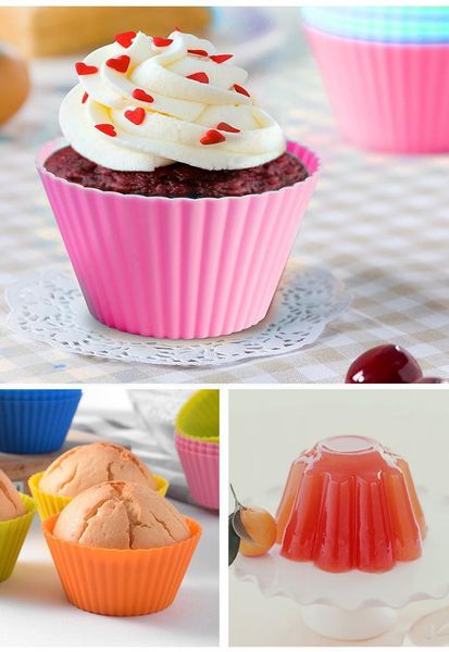 

7cm round cake cup sile muffin cup diy baking mold pudding cake m bbyics ladyshome