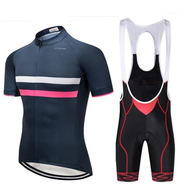 

cycling jersey suit bicycle team short sleeve bike clothing mens cycling jersey summer breathable cycling clothing sets1, Black;blue