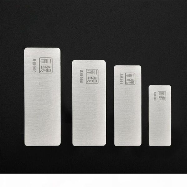 

10g 49*19*0.7mm fine silver s999 pure silver bar raw material to make earring 999 sterling investment, Golden;silver