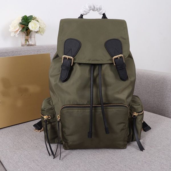 

men women backpack large size military backpacks b letter waterproof nylon shoulder bag zipper pocket lapbag rucksack high quality