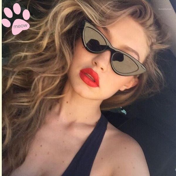 

cat eye sunglasses women 2020 new fashion triangle small size ladies cute eyewearÂ vintage retro sun glasses female uv4001, White;black