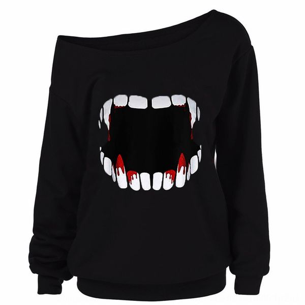 

autumn 2020 new women's halloween printed long sleeve shoulder fc644 autumn 2020 new women's halloween printed long sleeve shoulde, White